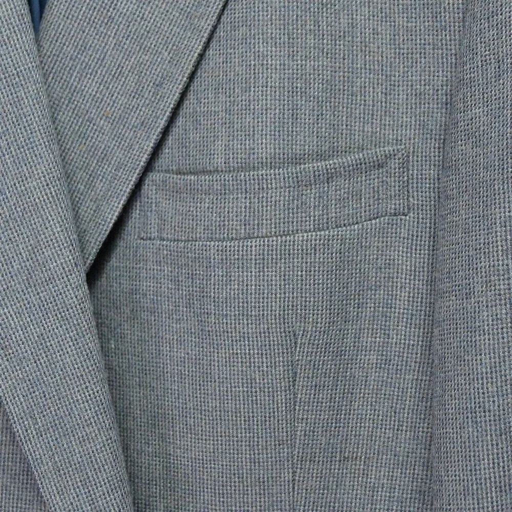 Hart Schaffner Marx 42L Gray Woven 2 Button Blazer Jacket‎ Sport Coat
